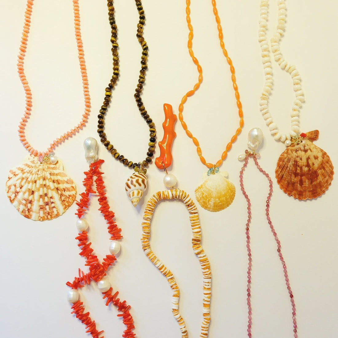 Collection of beach inspired jewelry