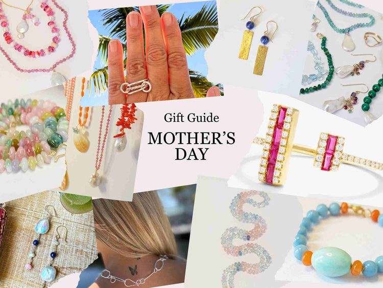 Collage of handmade Mother's day gifts