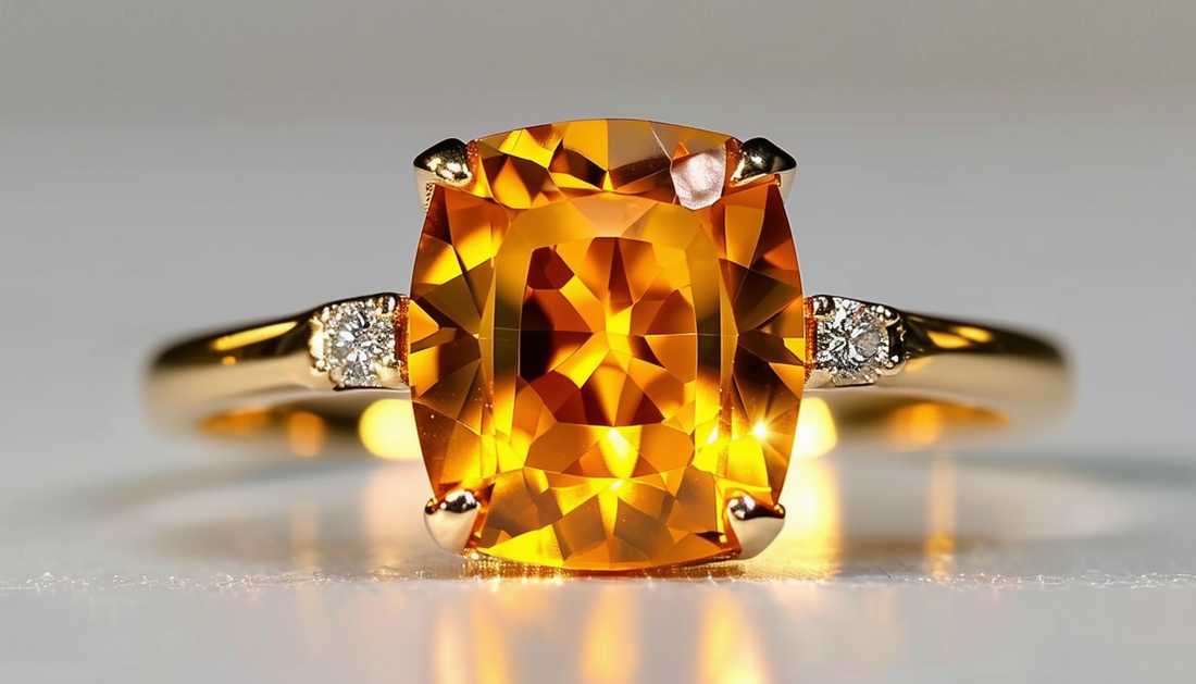 citrine jewelry display