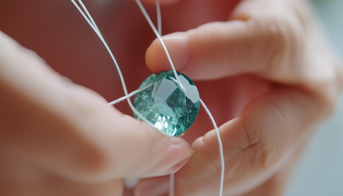 close up of silk gemstone