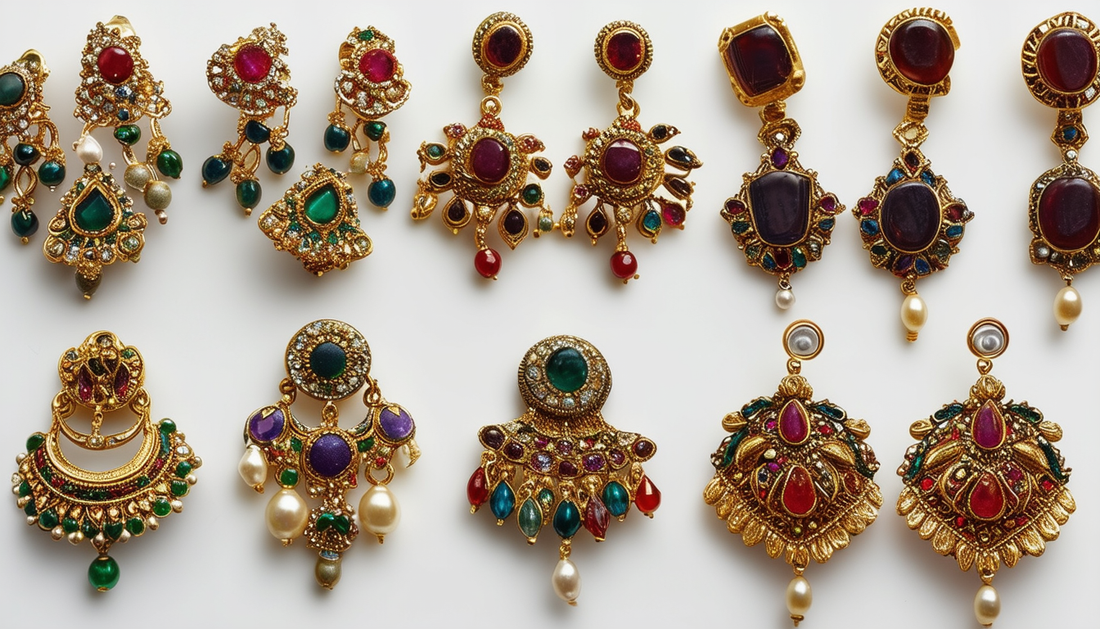 collection of earrings