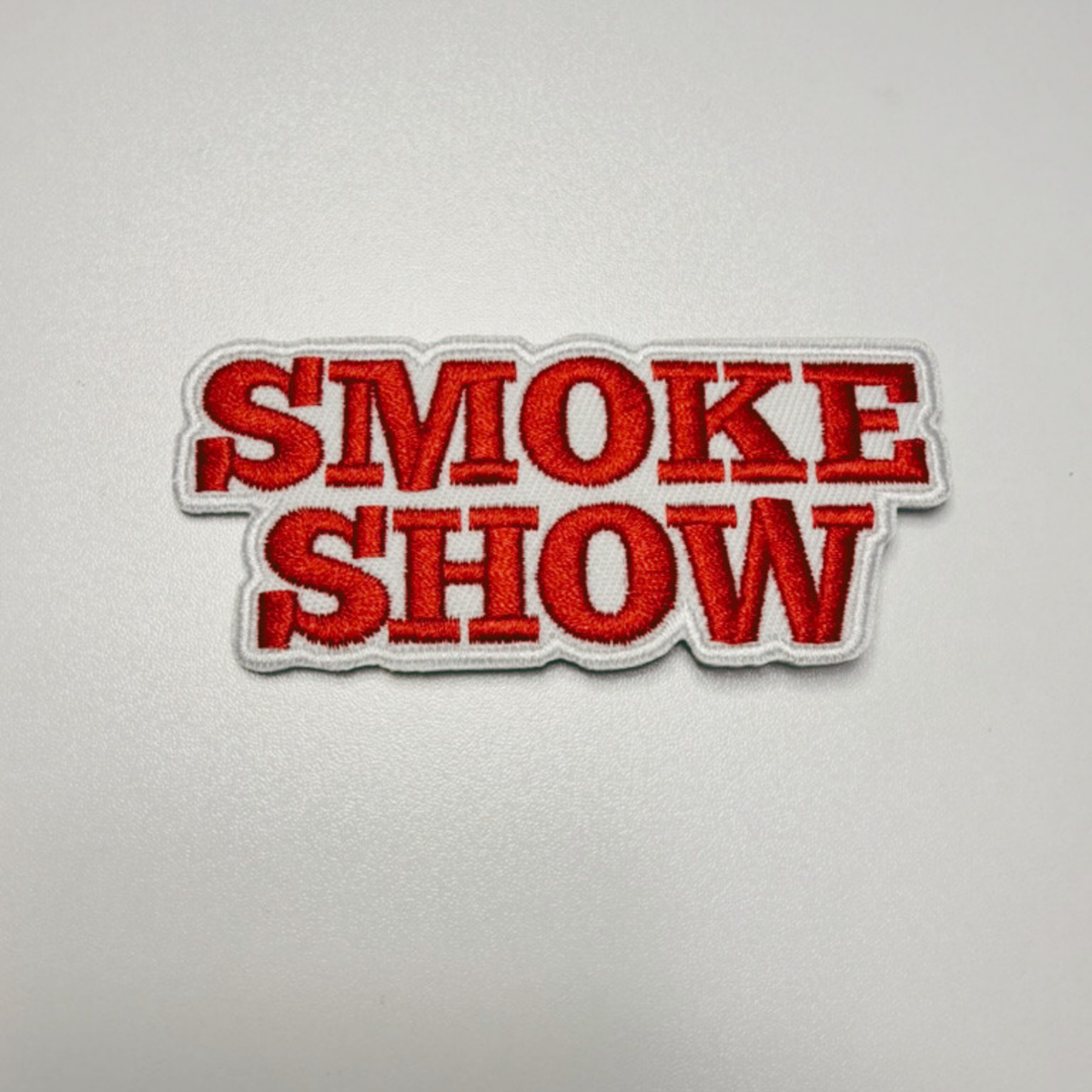 Smoke Show embroidered iron-on patch, view 2