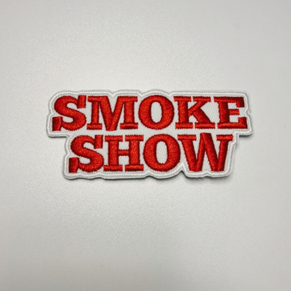 Smoke Show embroidered iron-on patch, view 2