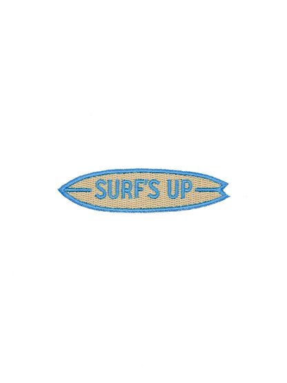 Surf's Up Embroidered Iron On Patch