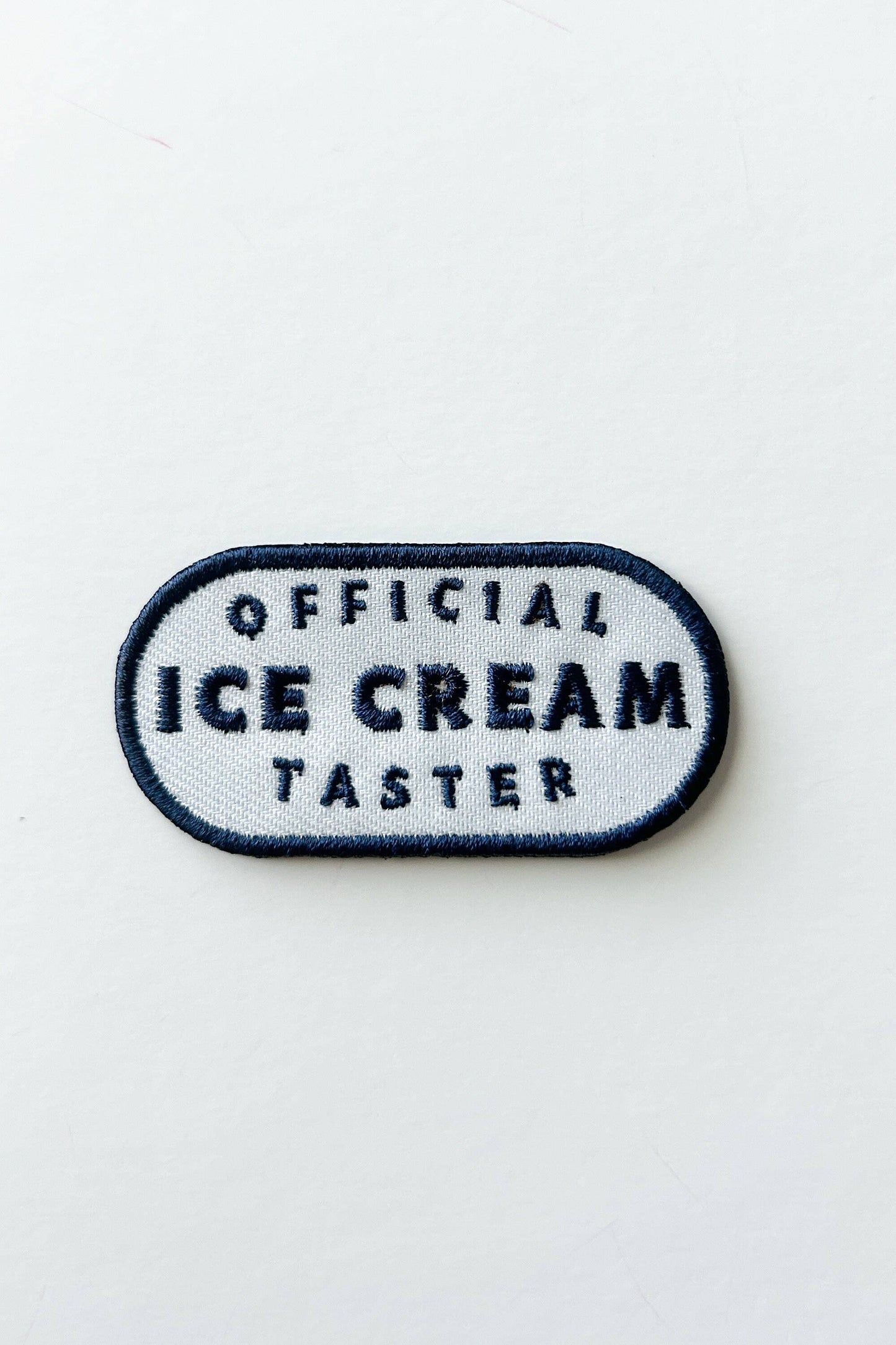 Official Ice Cream Taster Iron On Patch