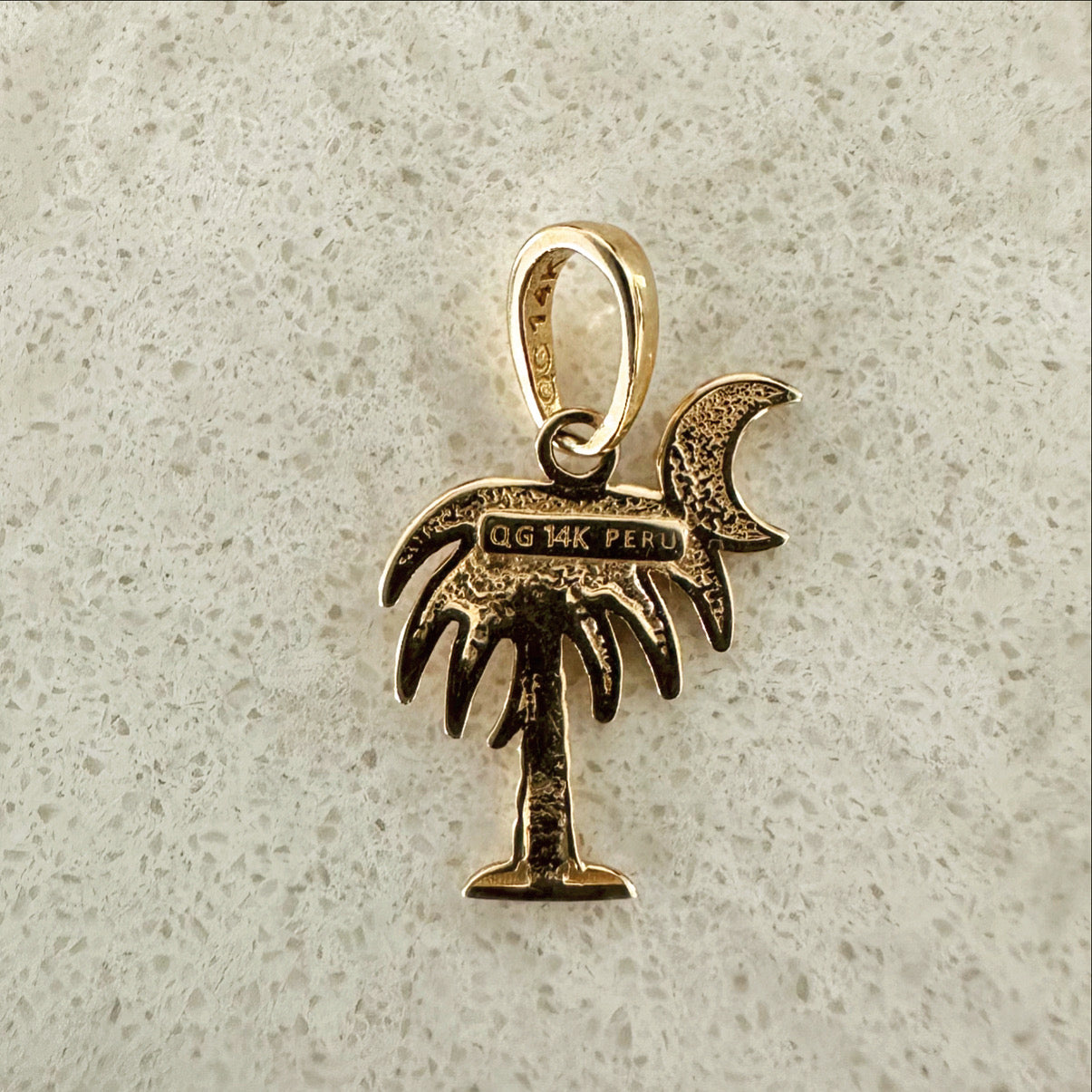 14K Gold Charleston Palm Tree Charms