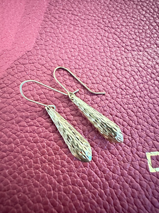 14K Gold Dangle Drop Earrings