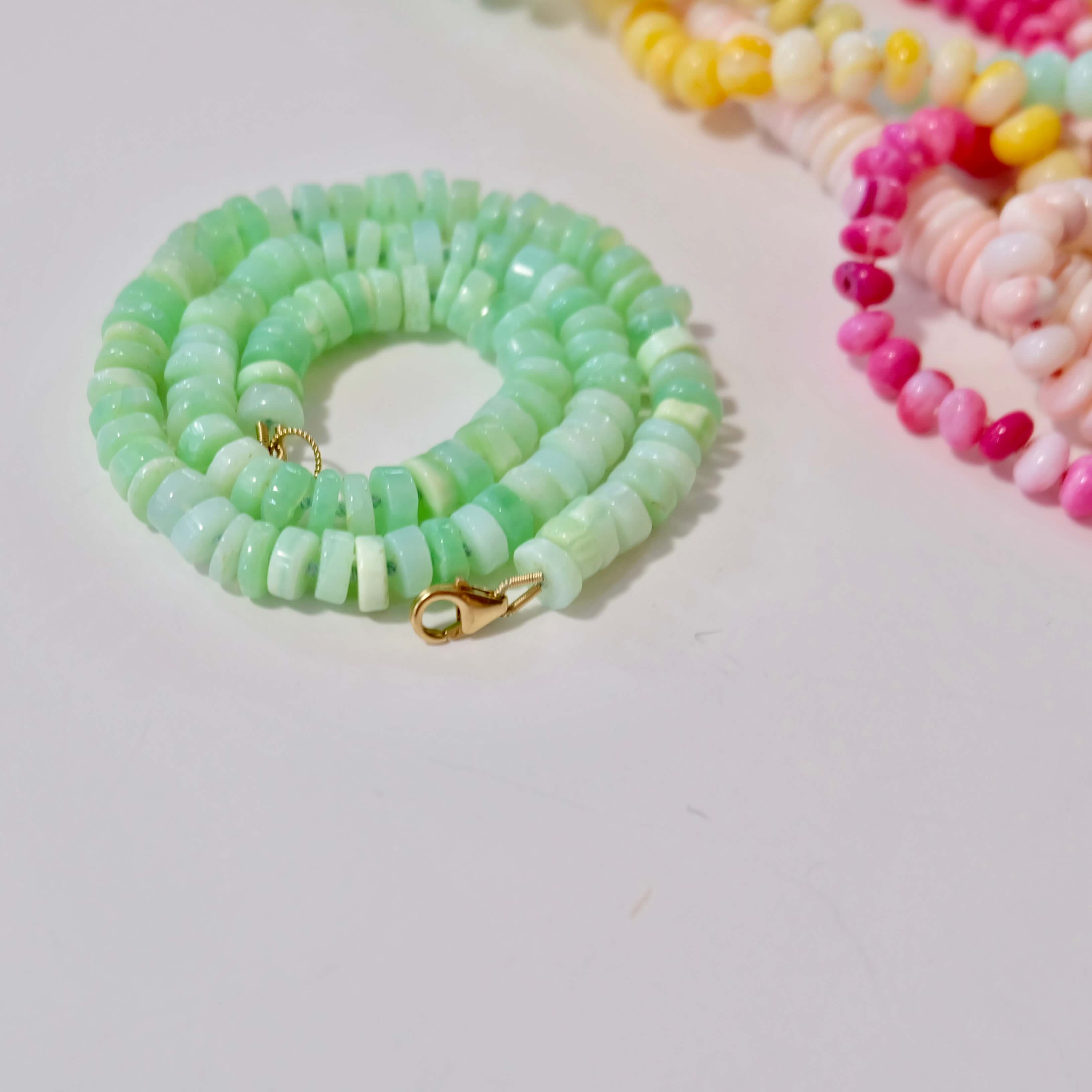 Green Opal Candy Necklace - One of a Kind – Coral Strands