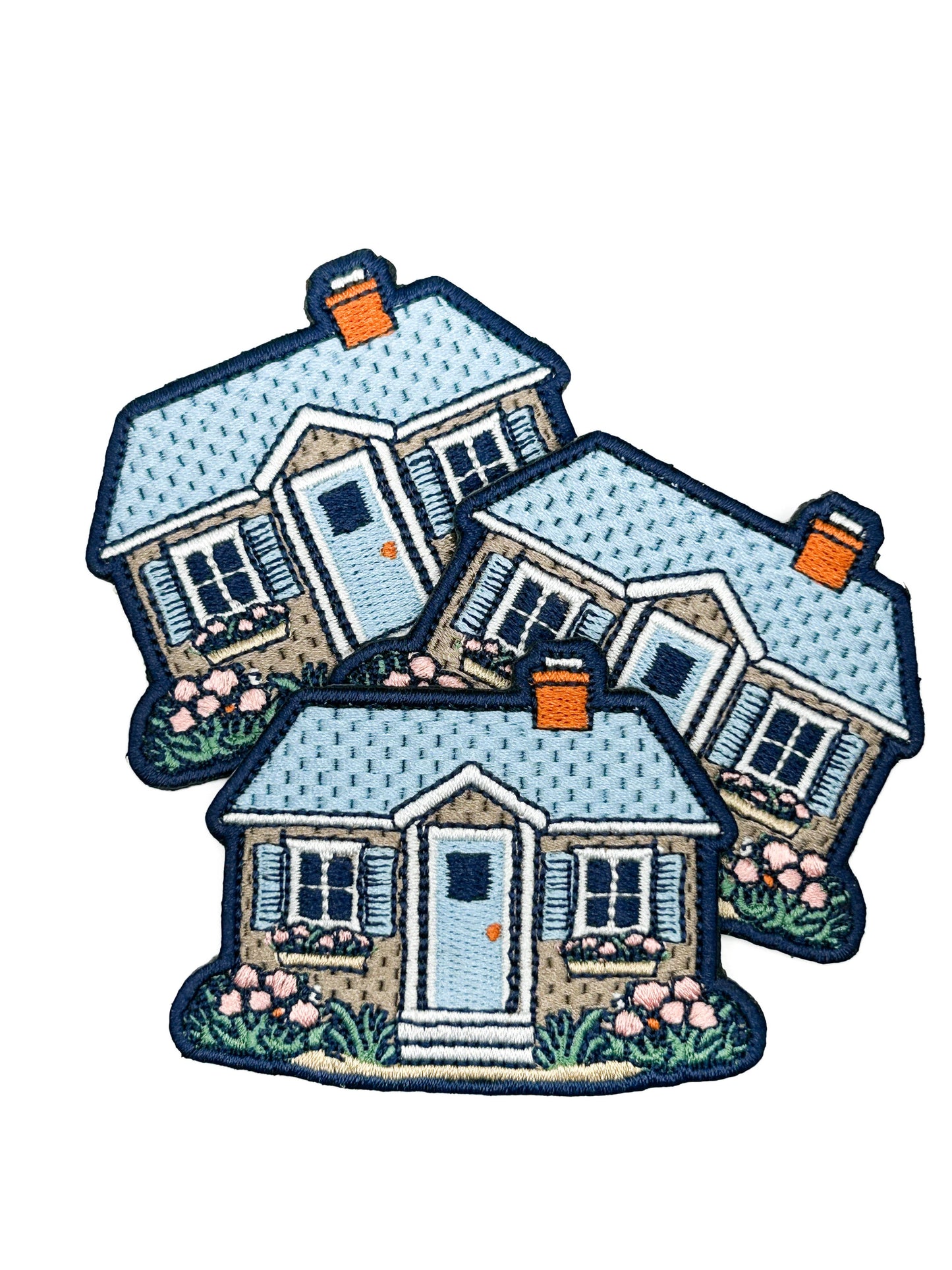 Cottage House Iron On Patch