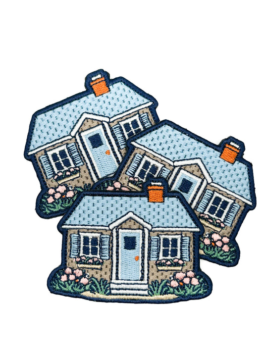 Cottage House Iron On Patch
