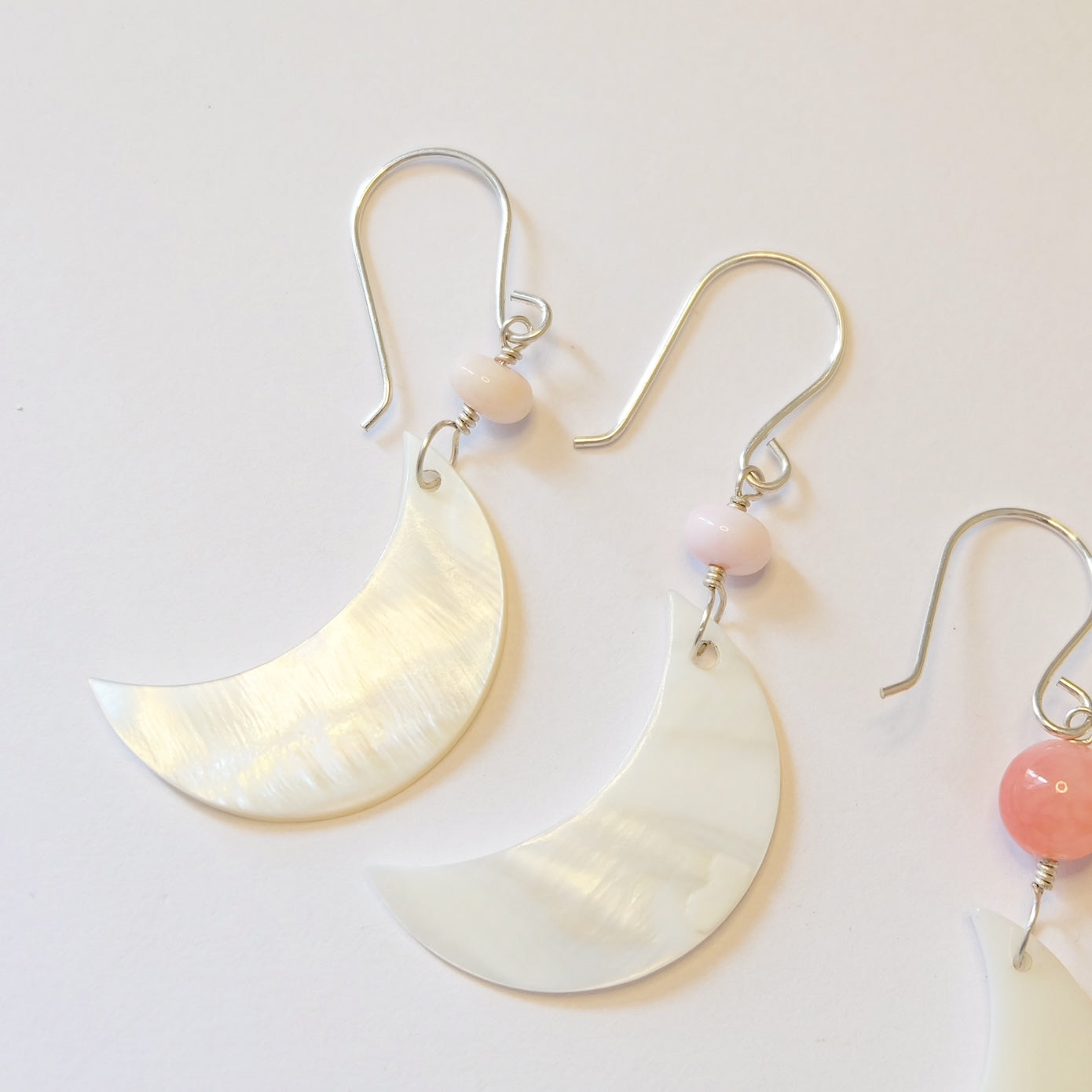 Mother of Pearl Silver Earrings