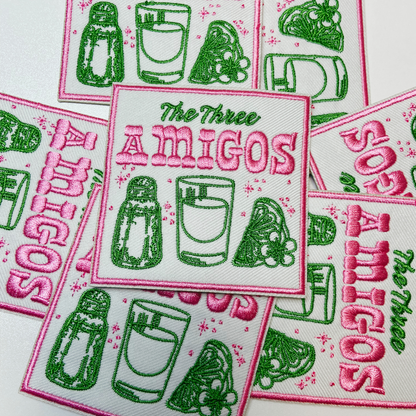 The Three Amigos chenille iron-on patch, view 4