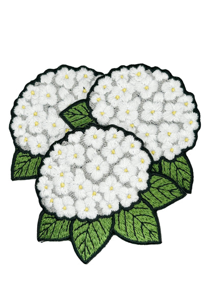 Hydrangea Iron On Patch