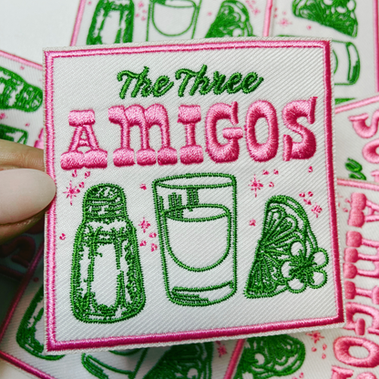 The Three Amigos chenille iron-on patch, view 3