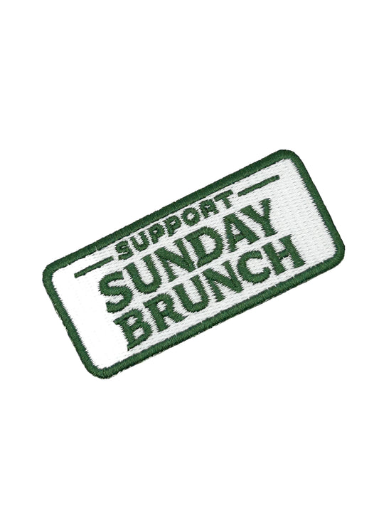 Support Sunday Brunch Iron On Patch