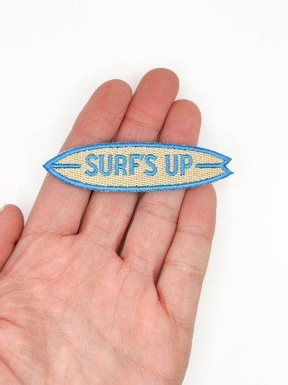 Surf's Up Embroidered Iron On Patch