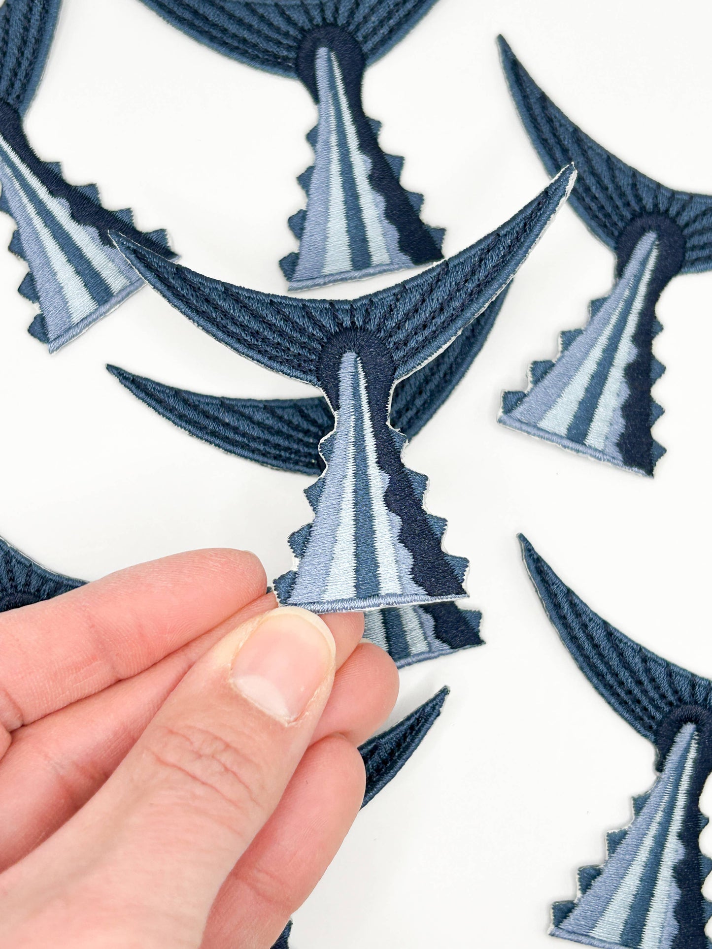 Tuna Tail Iron On Patch