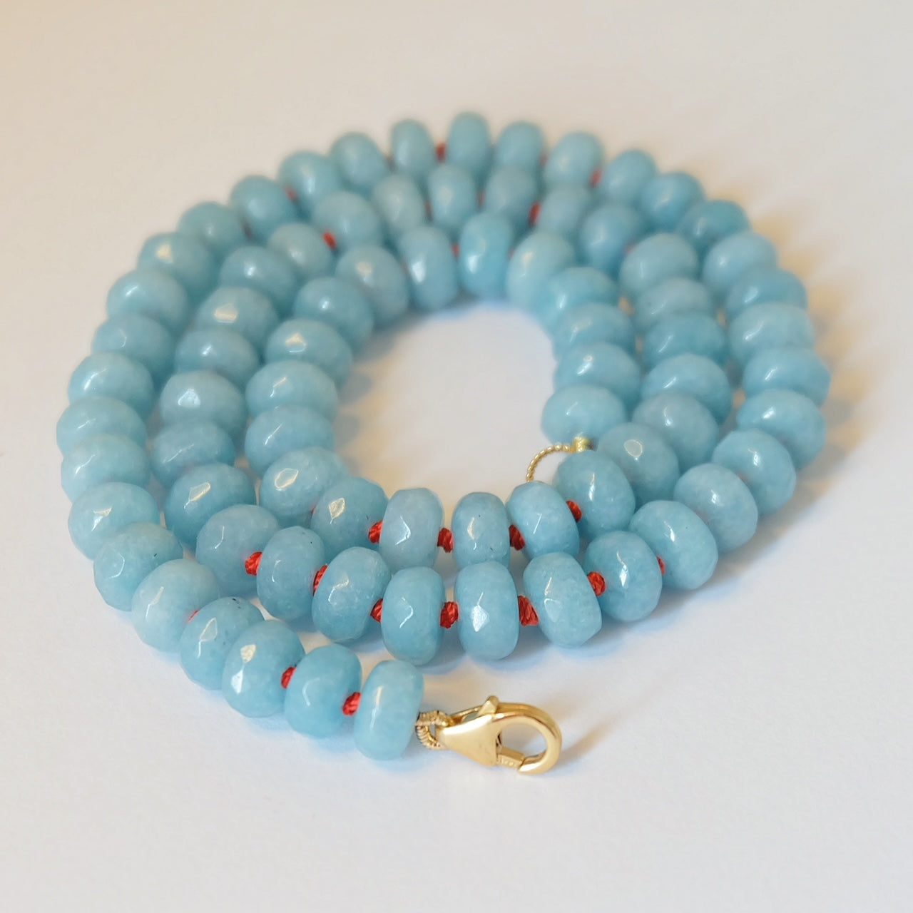 Beaded Blue Necklace-Candy Necklace