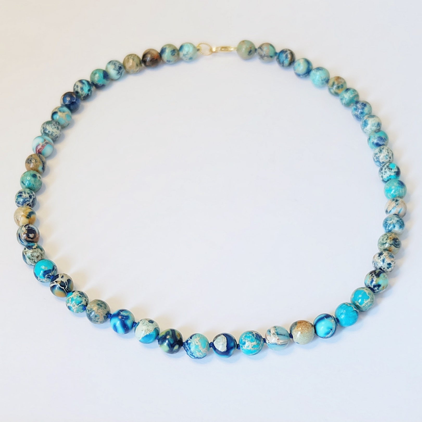 Candy Necklace-Blue gemstone