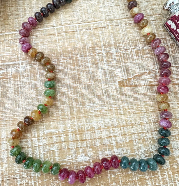 Candy Necklace Tourmaline Stones