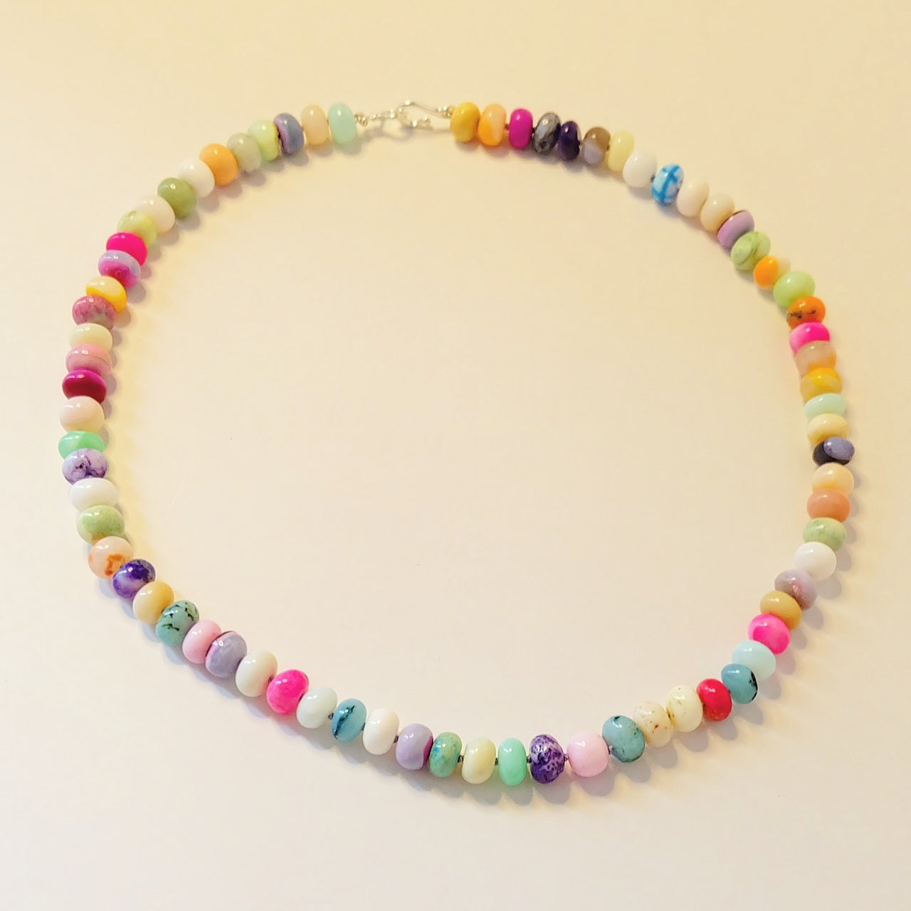 Candy necklace with colorful beads