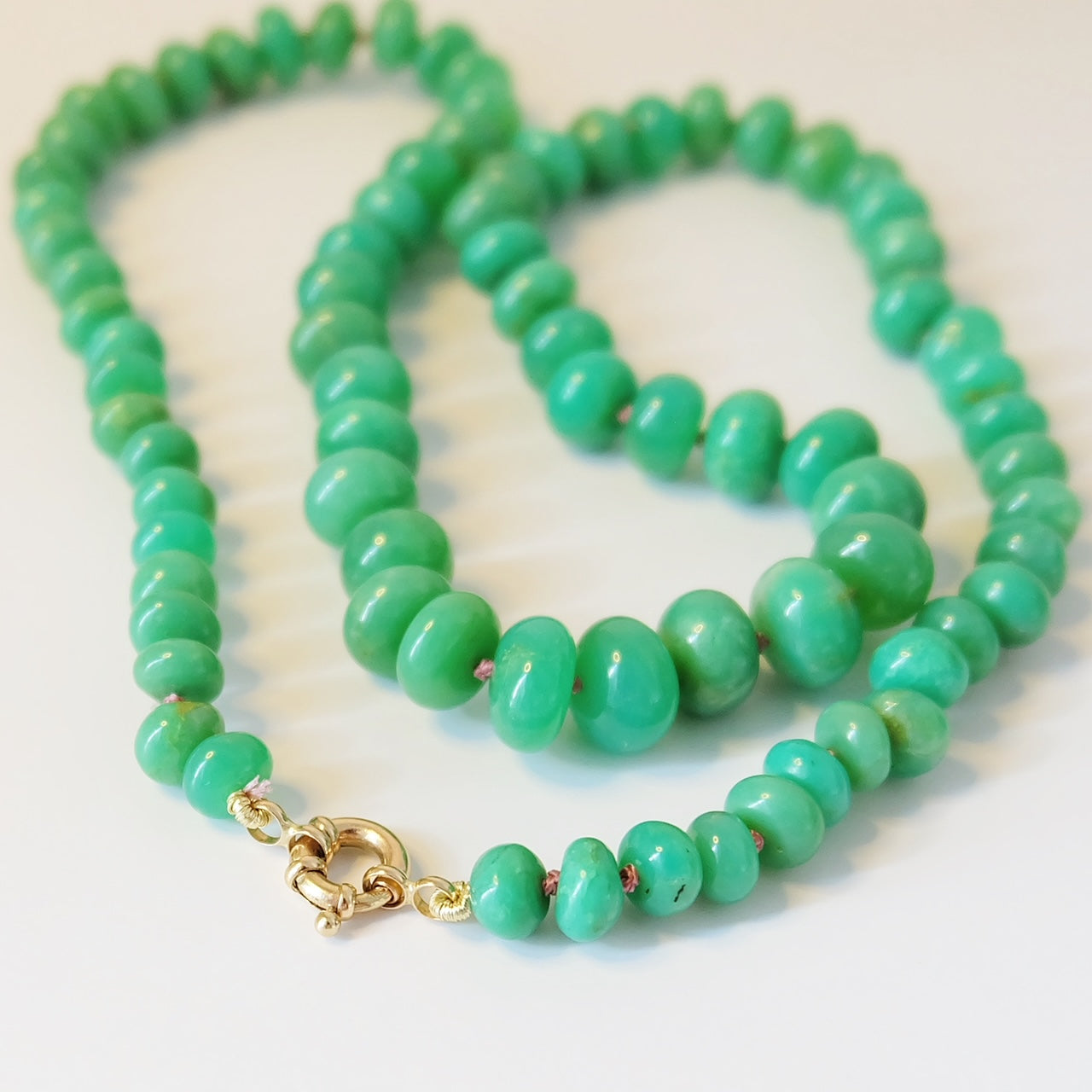 Chrysoprase Candy Necklace