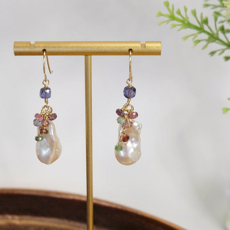 Freshwater Baroque Pearl Dangle Earrings