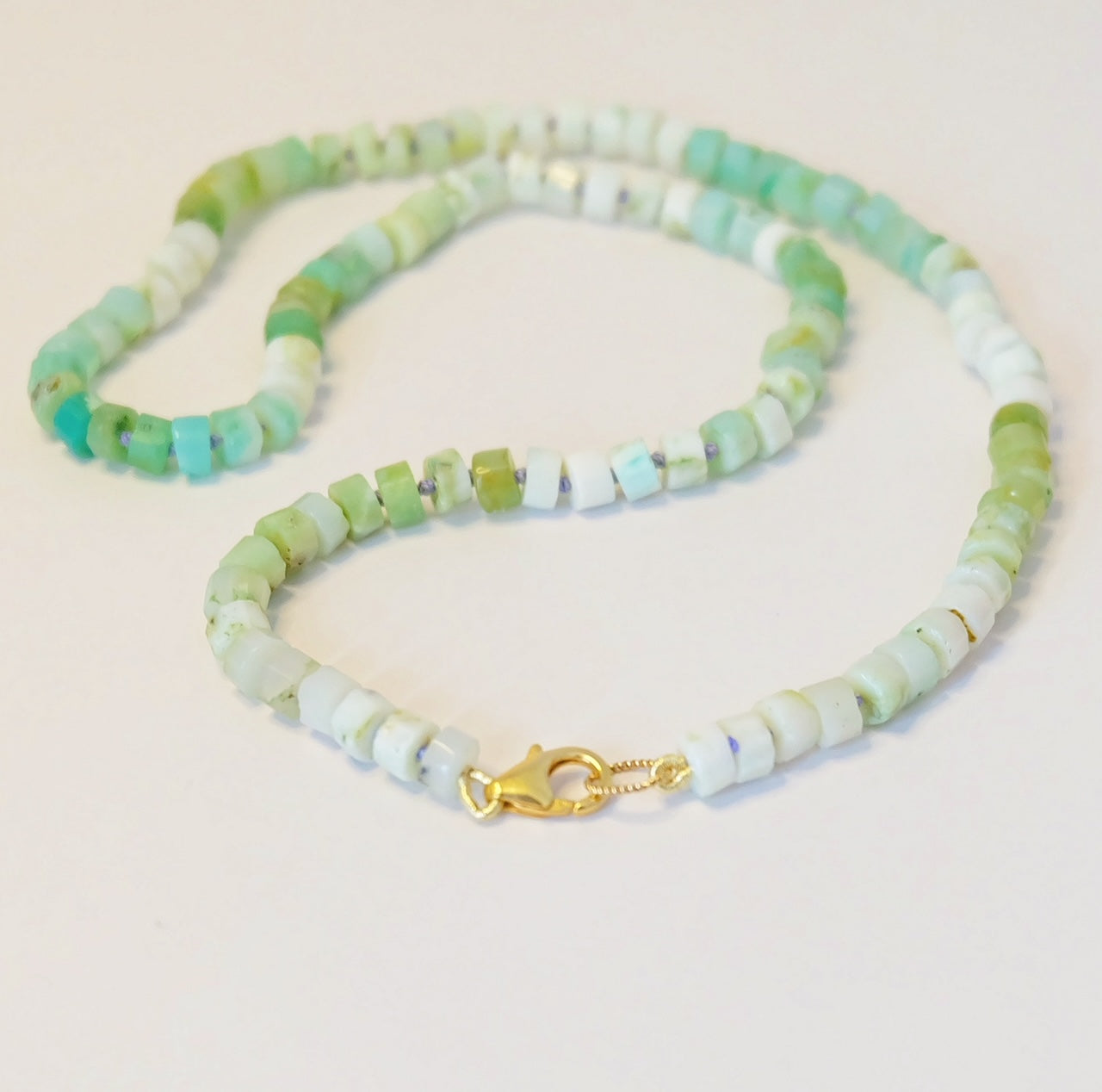 Green Opal Candy Necklace