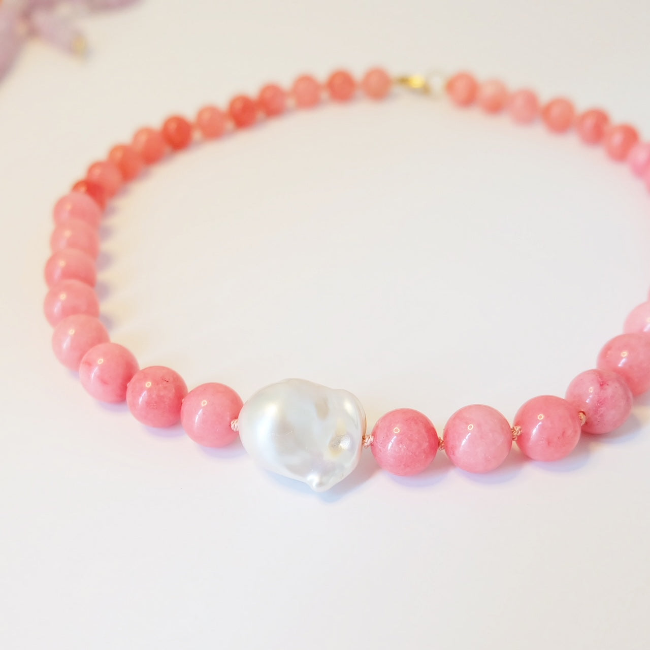 Pink Pearl Necklace