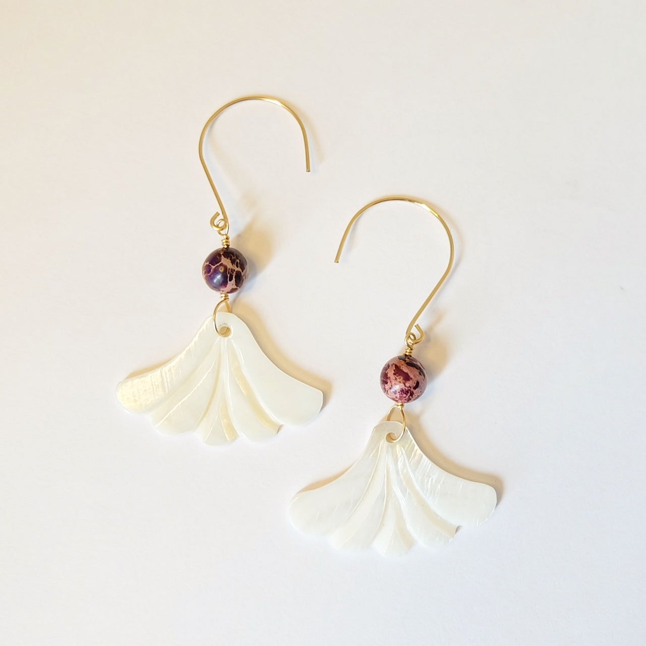 Mother of Pearl Earrings-Dangle Earrings