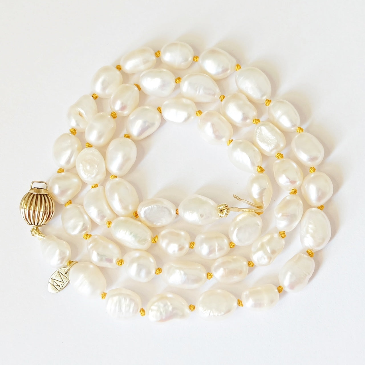 Pearl Necklace-Knotted Necklace