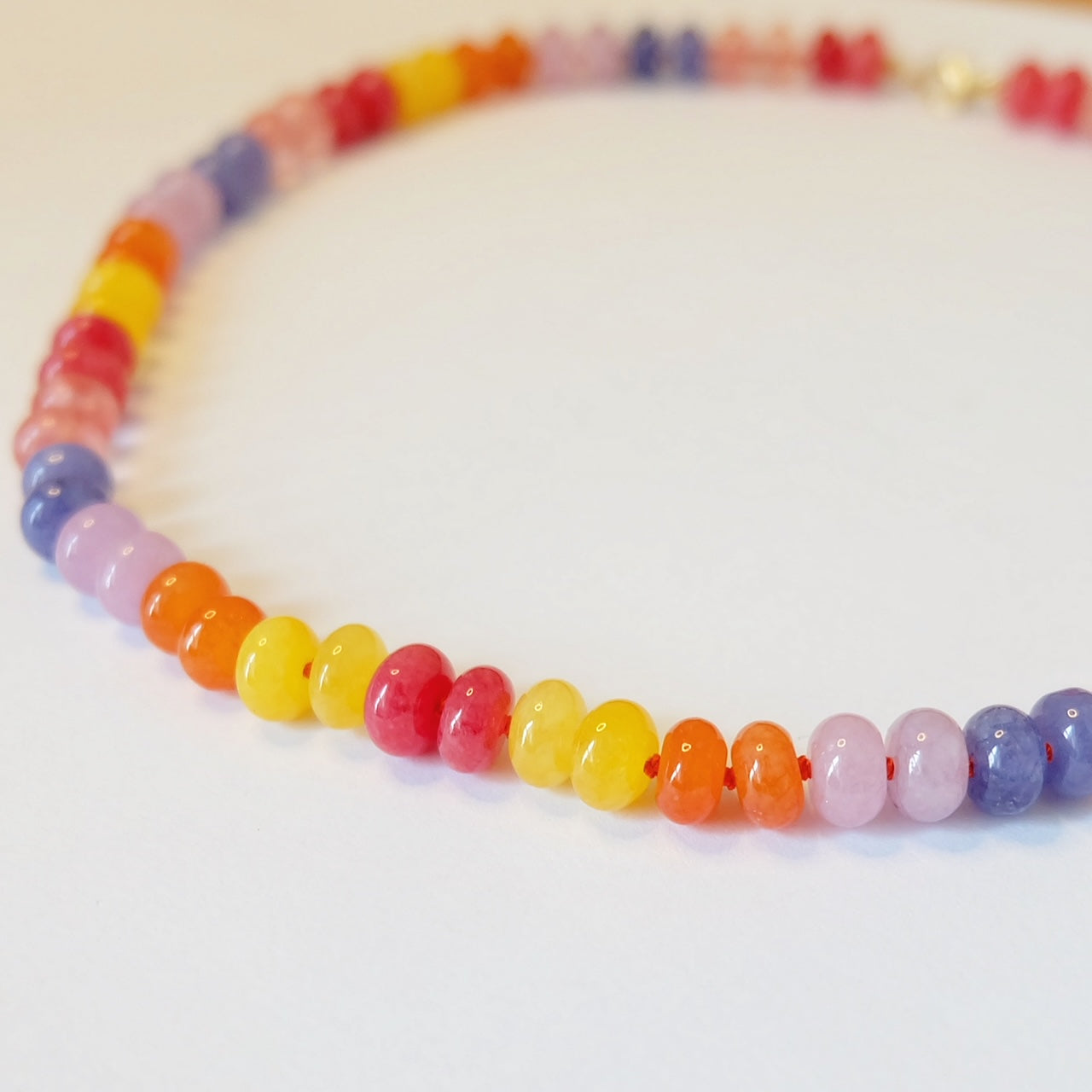 Rainbow Bead Candy Necklace