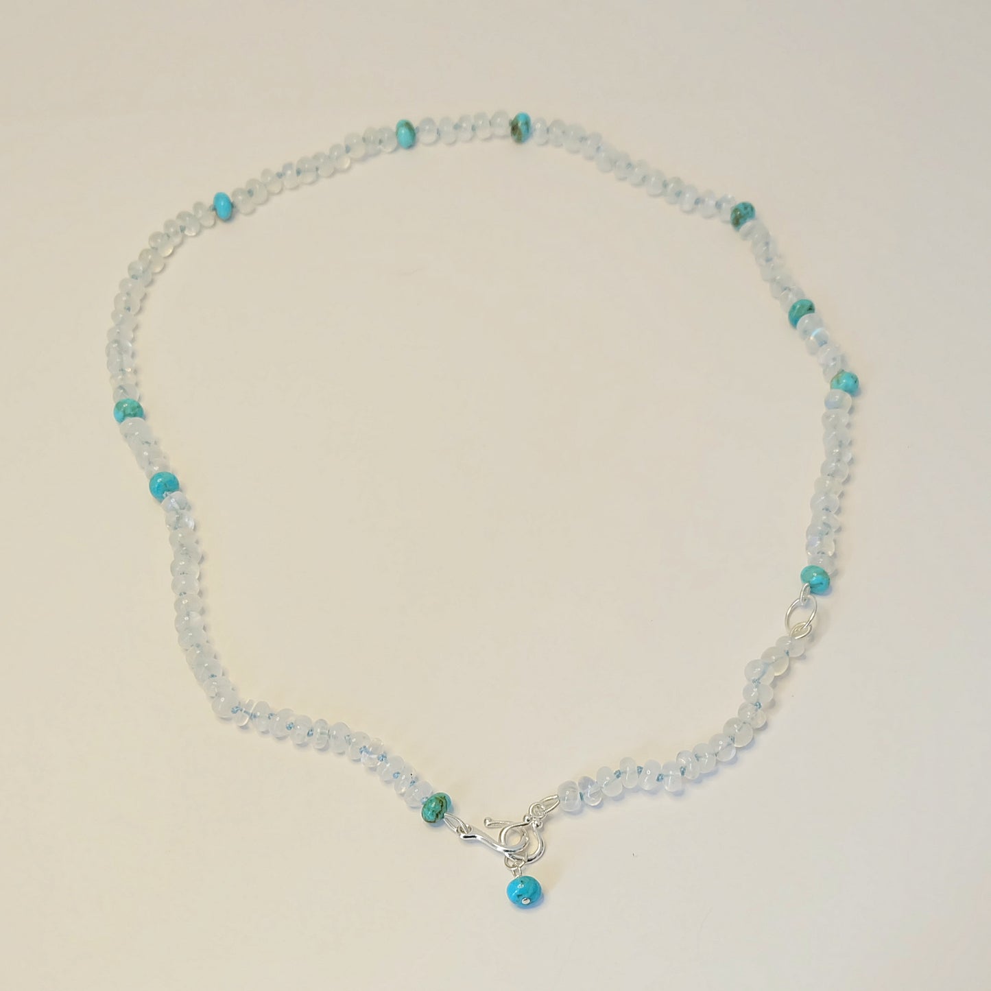 Rainbow Moonstone Turquoise Candy Necklace