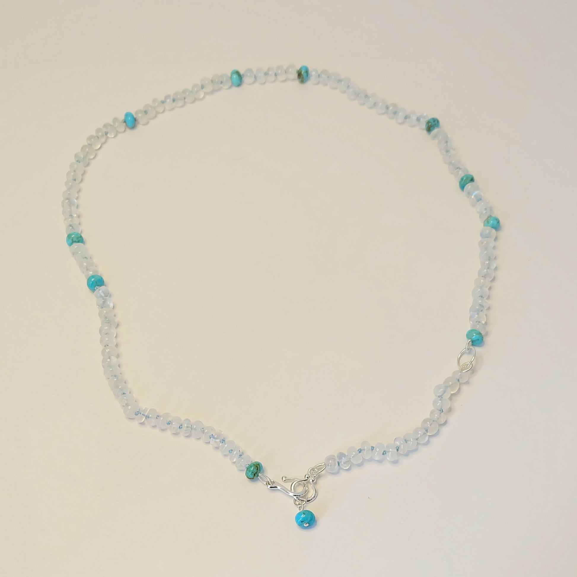 Rainbow Moonstone Turquoise Candy Necklace