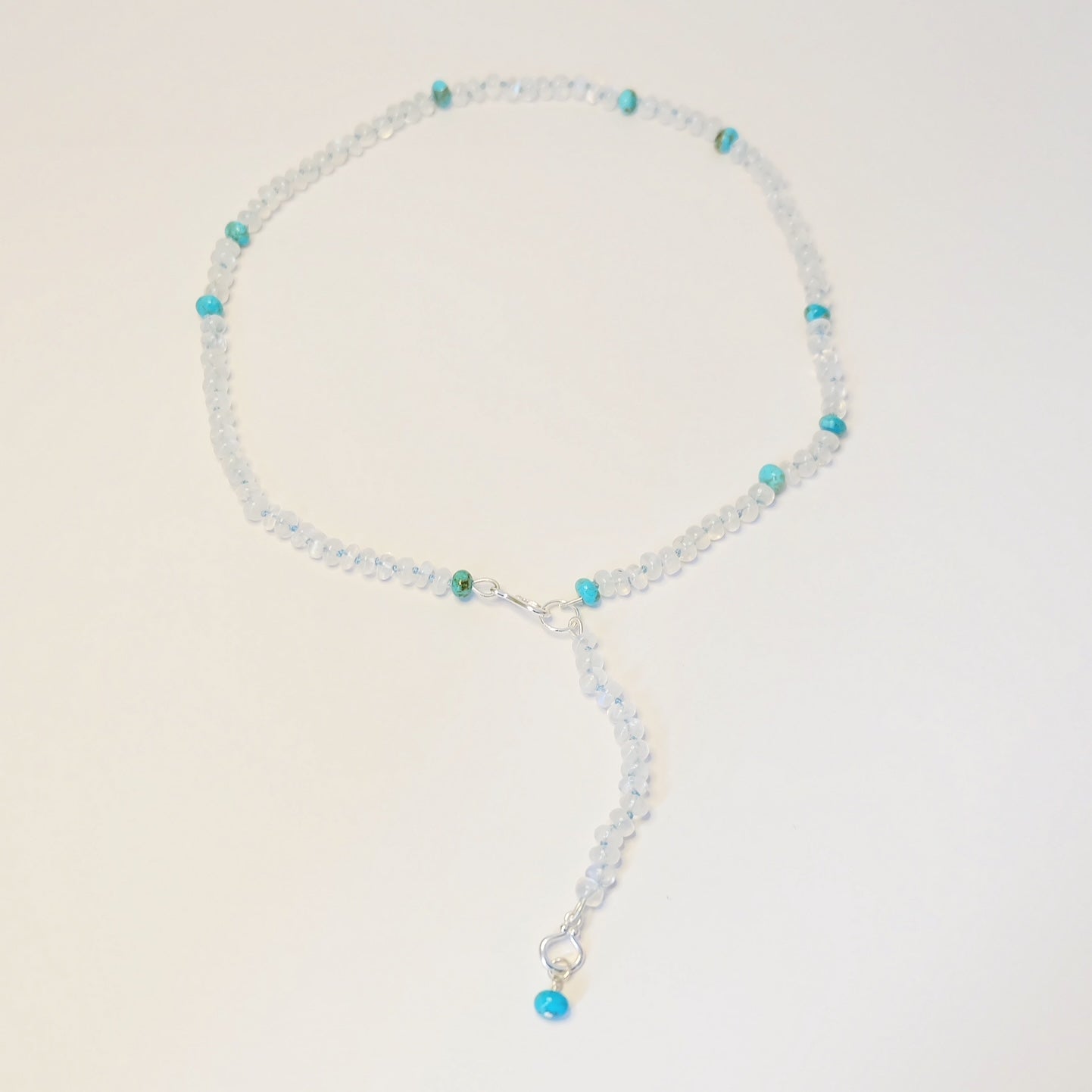 Exquisite Turquoise and Moonstone Necklace