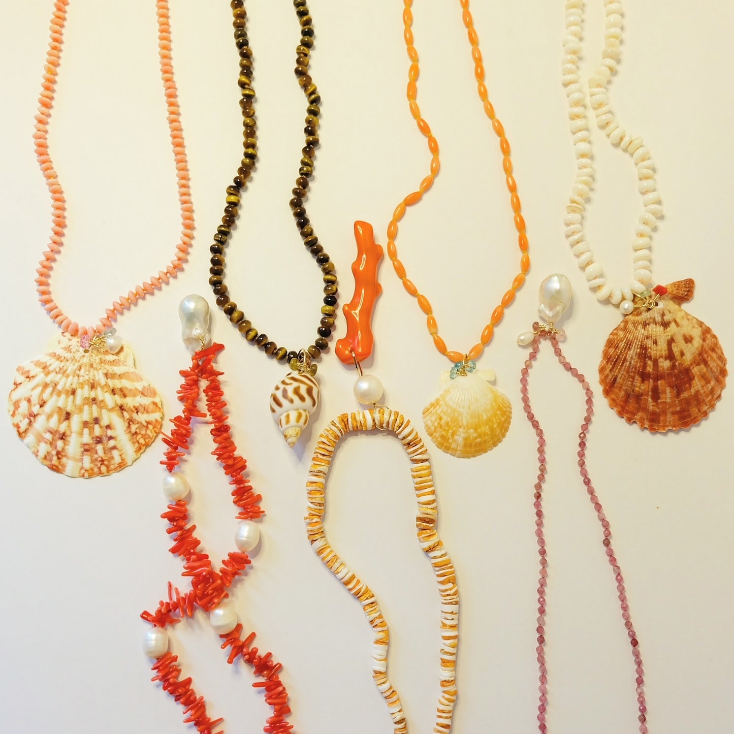 Seashell Necklace-Beaded Candy Necklace