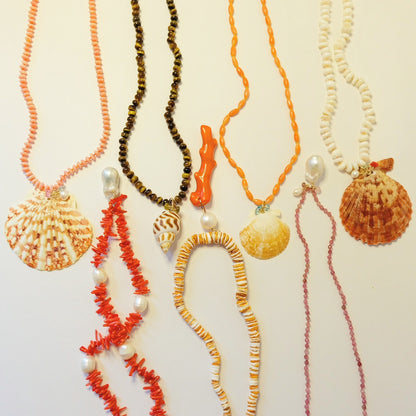 Seashell Necklace-Beaded Candy Necklace