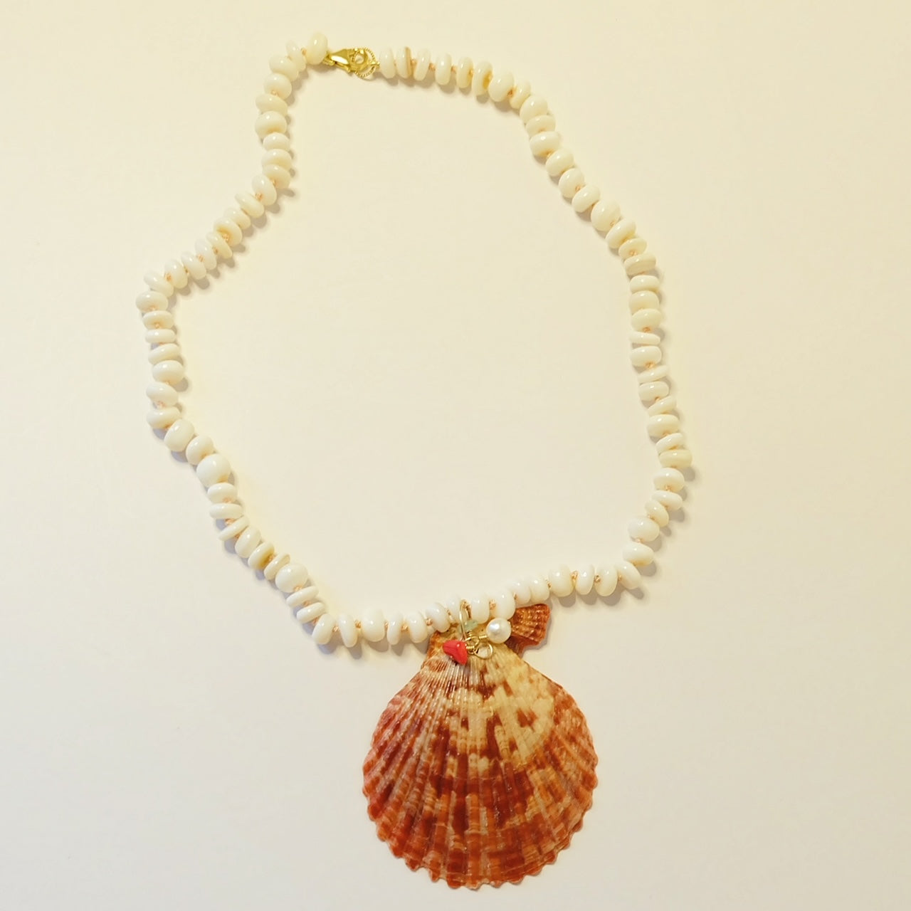 Handcrafted seashell necklace