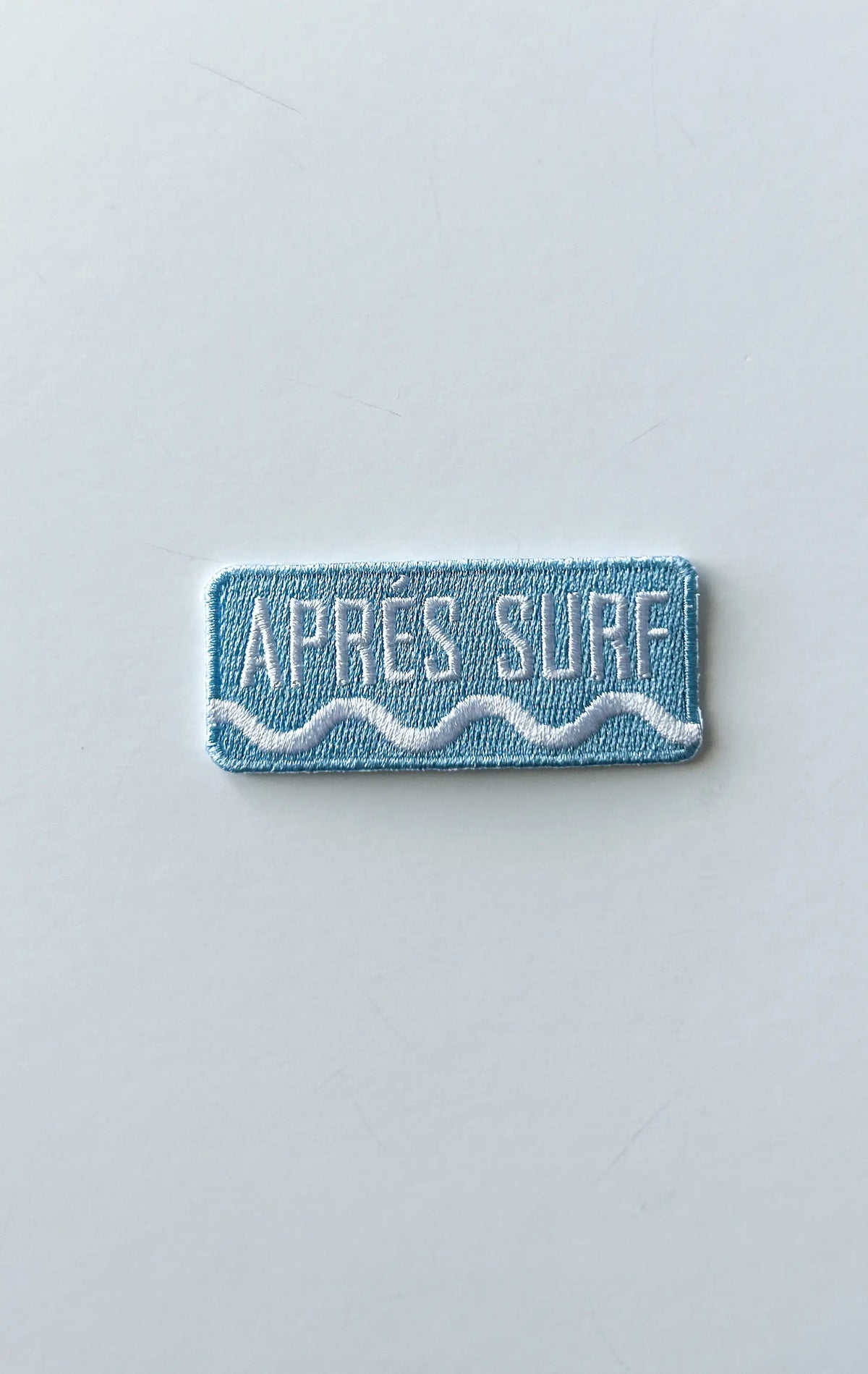 Après Surf embroidered iron-on patch, view 3
