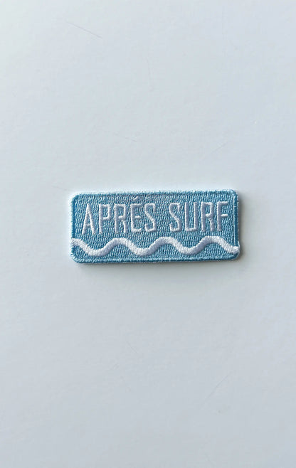 Après Surf embroidered iron-on patch, view 3
