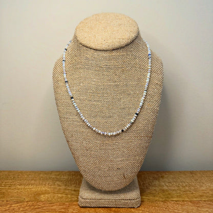 Australian opal bead necklace showing play of color