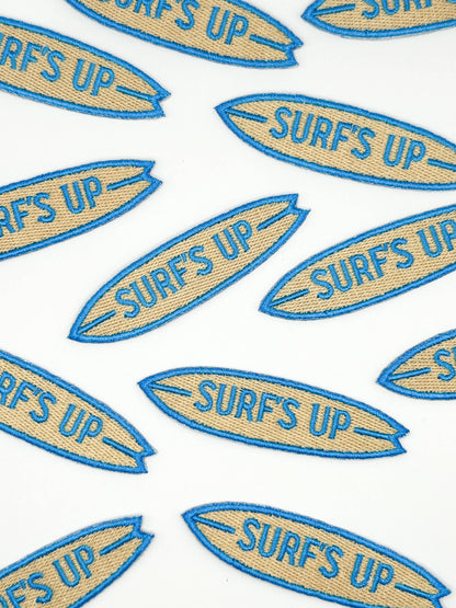 Surf's Up Embroidered Iron On Patch