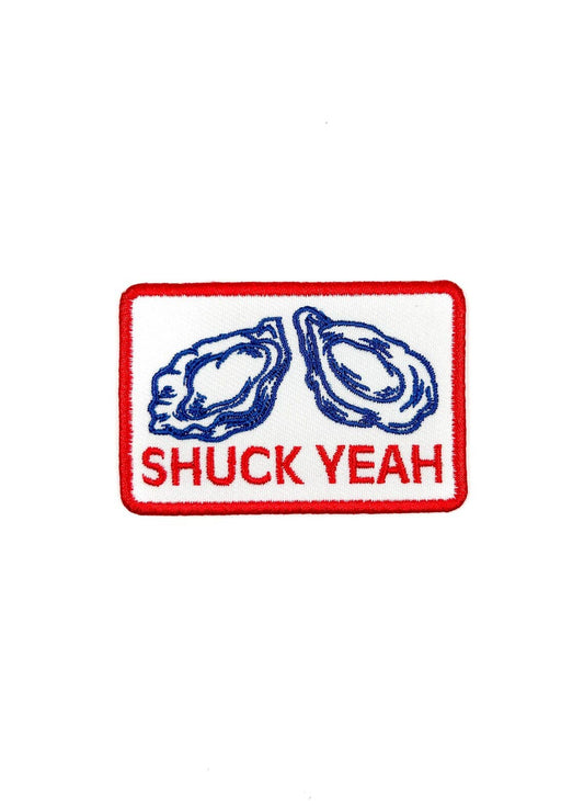 Shuck Yeah Iron On Patch — Oyster Design