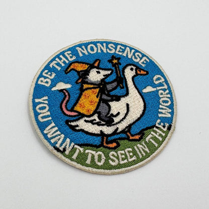 Be the Nonsense iron-on patch, view 2