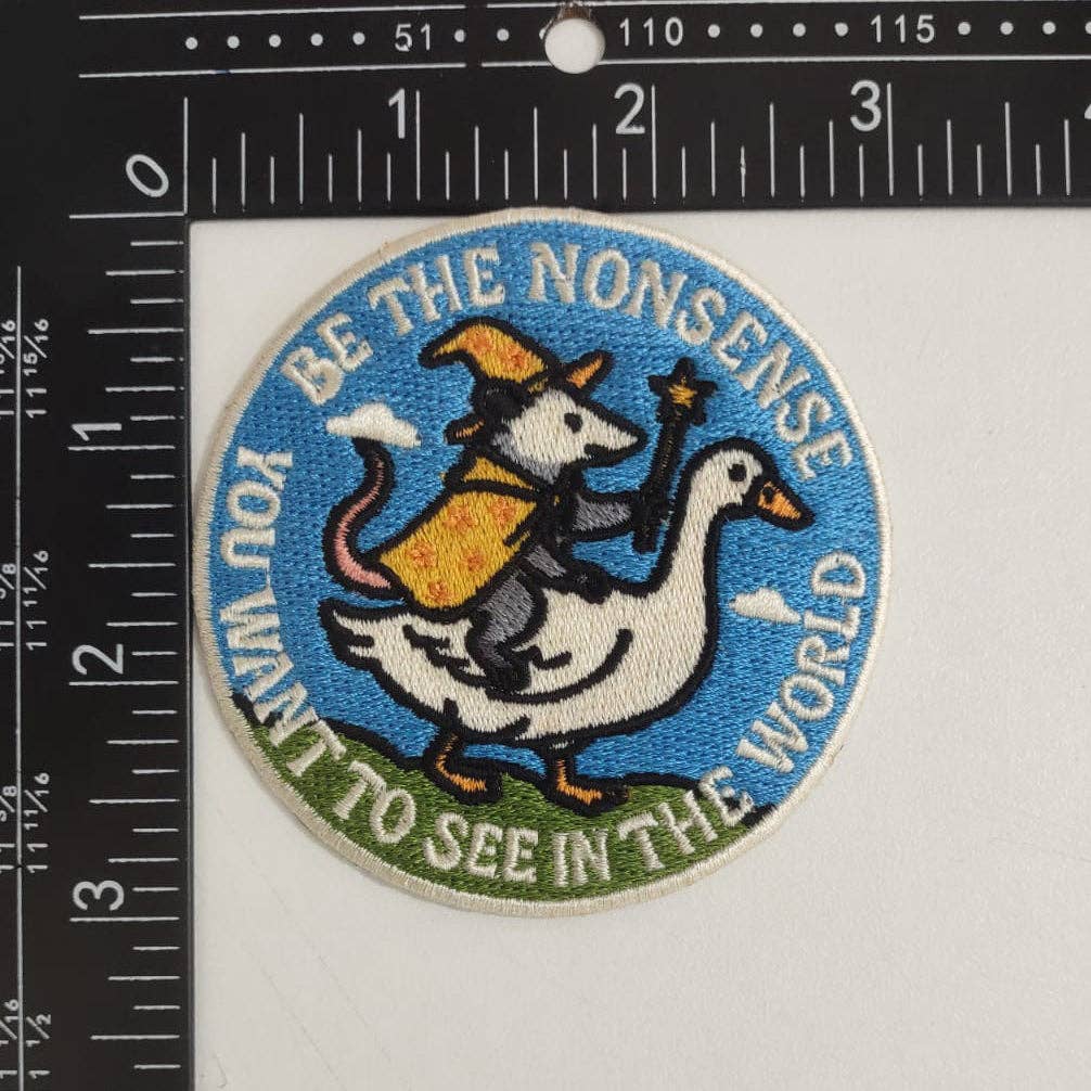 Be the Nonsense iron-on patch, view 3