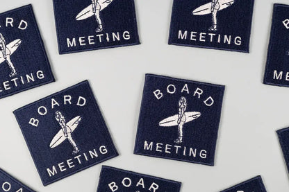 Board Meeting surf embroidered iron-on patch, view 4