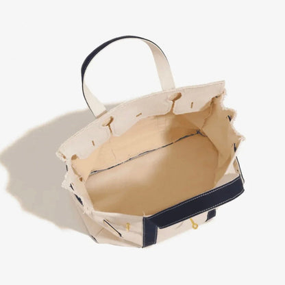 Boatkin bag top view open showing interior space