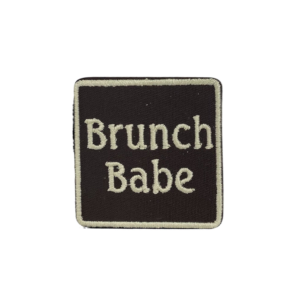 Brunch Babe embroidered iron-on patch