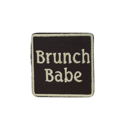 Brunch Babe embroidered iron-on patch