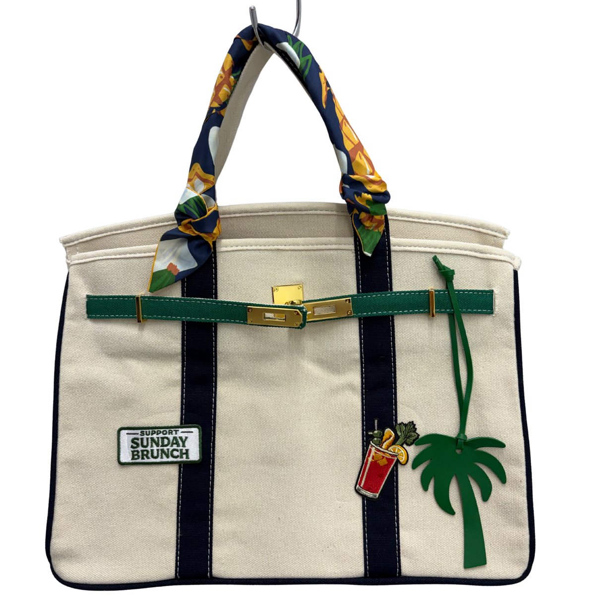 Custom Boatkin bag with Sunday Brunch  iron on patch